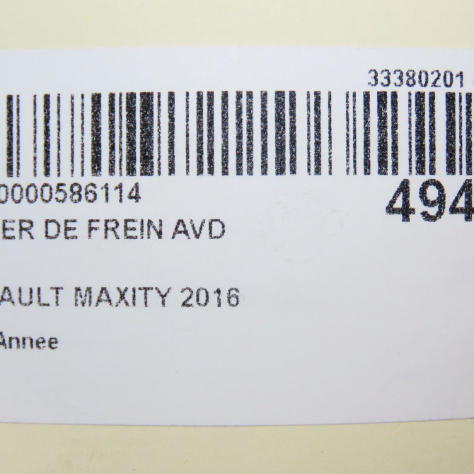 Etrier de frein avant droit occasion RENAULT MAXITY 6