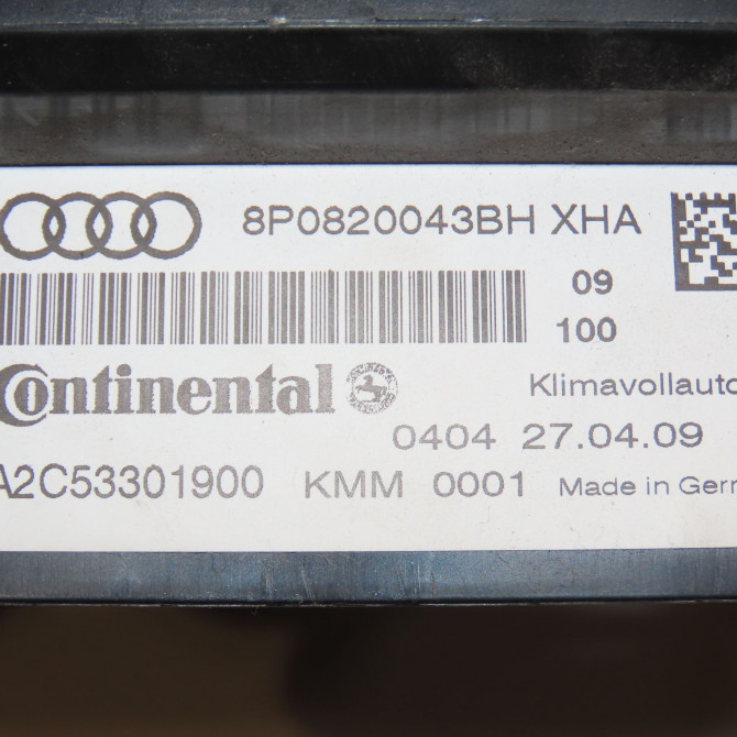 Commande de chauffage occasion AUDI A3 II Phase 2 06-2008->07-2012 1.9 TDi 105ch 4