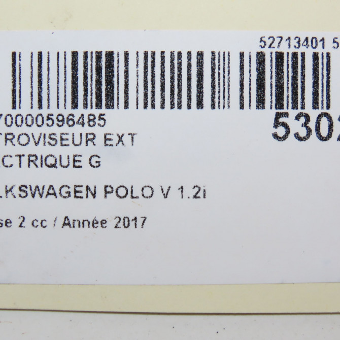 Retroviseur exterieur electrique gauche occasion VOLKSWAGEN POLO V Phase 2 02-2014->... 1.2i 90ch 7