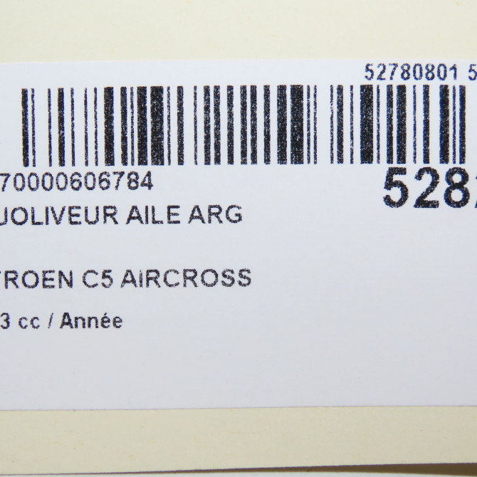 Enjoliveur aile arg occasion CITROEN C5 AIRCROSS 4