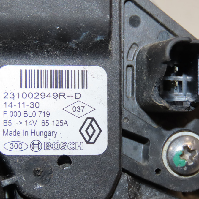 Alternateur occasion DACIA SANDERO II Phase 1 10-2012->... 1.5 DCI 90ch 231002949R 6