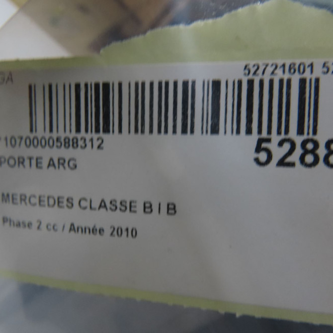 Porte arrière gauche occasion MERCEDES CLASSE B I Phase 2 04-2008->09-2011 B 180 CDi 110ch 1697302105 4