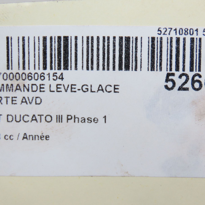 Commande lève-glace porte avant droite occasion FIAT DUCATO III Phase 1 06-2006->10-2014 735532906 3