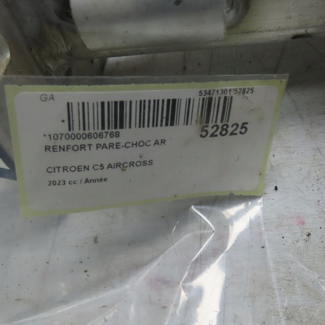 Renfort pare-choc arrière occasion CITROEN C5 AIRCROSS 9816071580 4