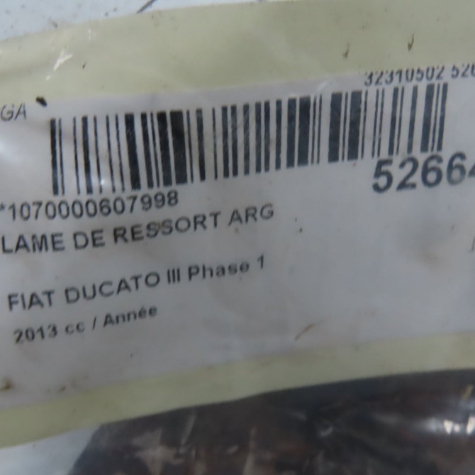 Lame de ressort arg occasion FIAT DUCATO III Phase 1 06-2006->10-2014 1397198080 5