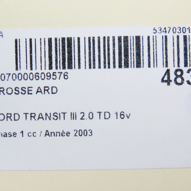 Crosse ard occasion FORD TRANSIT III Phase 1 08-2000->09-2006 2.0 TD 16v 100ch 5