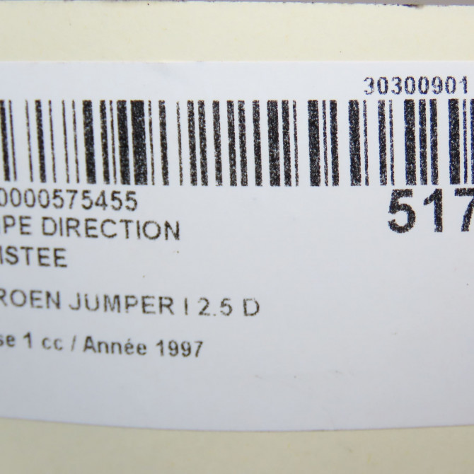 Pompe direction assistee occasion CITROEN JUMPER I Phase 1 02-1994->02-2002 2.5 D 86ch 4007E3 6