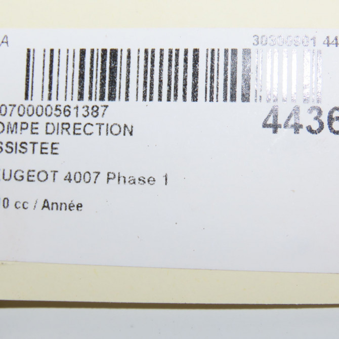 Pompe direction assistee occasion PEUGEOT 4007 Phase 1 07-2007->03-2013 5