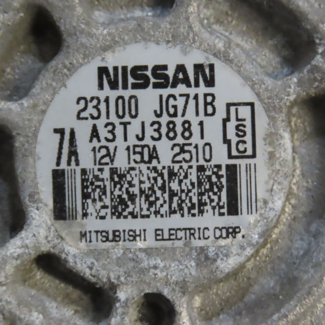 Alternateur occasion RENAULT KOLEOS I Phase 1 06-2008->12-2011 2.0 DCI 150ch 23100JG71B 6