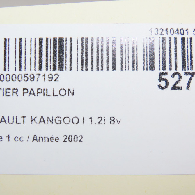 Boitier papillon occasion RENAULT KANGOO I Phase 1 09-1997->06-2003 1.2i 8v 60ch 7700108120 5