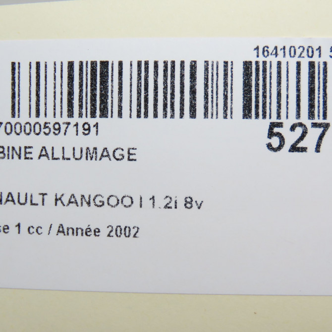 Bobine allumage occasion RENAULT KANGOO I Phase 1 09-1997->06-2003 1.2i 8v 60ch 224336134R 5