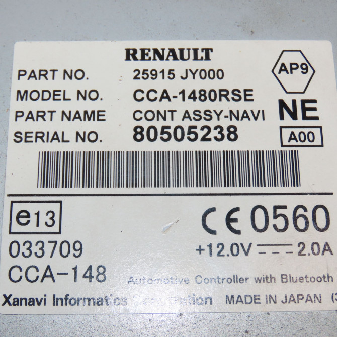 Autoradio occasion RENAULT KOLEOS I Phase 1 06-2008->12-2011 2.0 DCI 150ch 28184JY00B 5