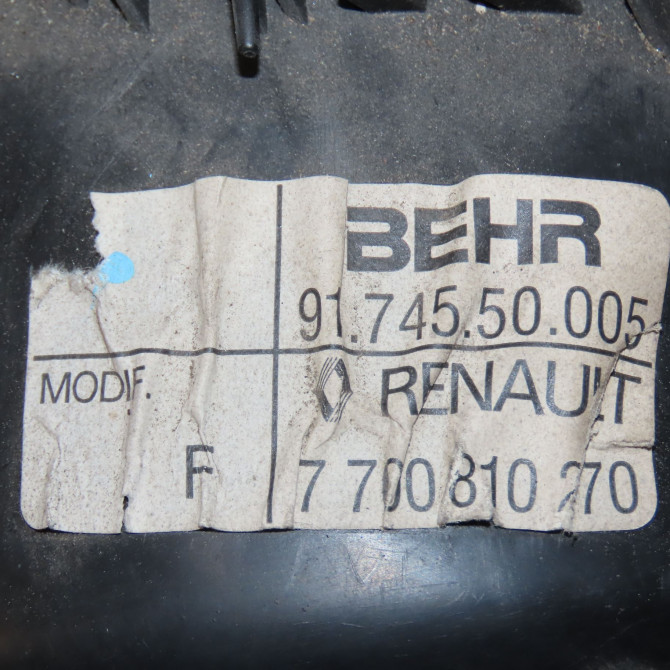 Ventilateur de chauffage occasion RENAULT KANGOO I Phase 1 09-1997->06-2003 1.9 D 65ch 7701203257 5