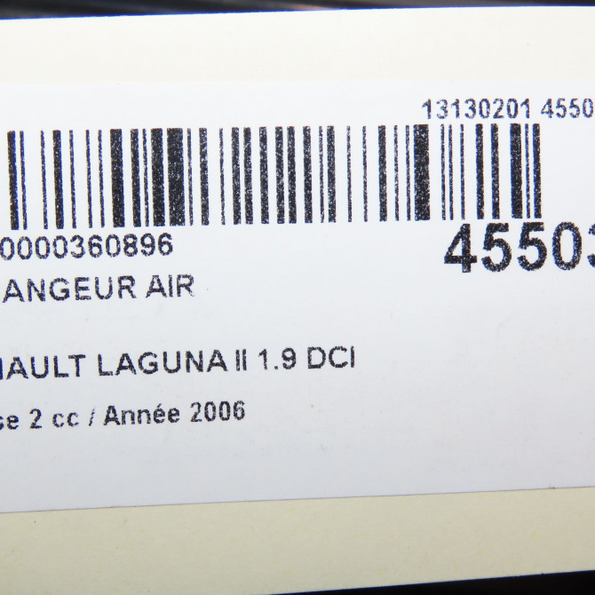 Echangeur air occasion RENAULT LAGUNA II Phase 2 03-2005->09-2007 1.9 DCI 125ch 8200292773 3
