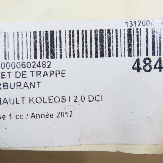 Volet de trappe carburant occasion RENAULT KOLEOS I Phase 1 06-2008->12-2011 2.0 DCI 150ch 788300182R 4