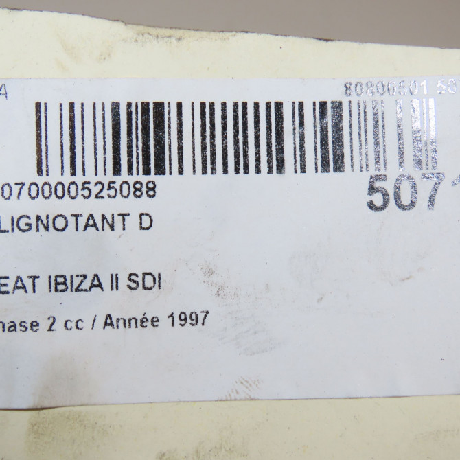 Clignotant droit occasion SEAT IBIZA II Phase 2 05-1996->09-1999 SDI 7