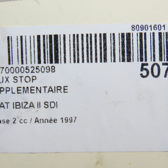Feux stop supplementaire occasion SEAT IBIZA II Phase 2 05-1996->09-1999 SDI 6