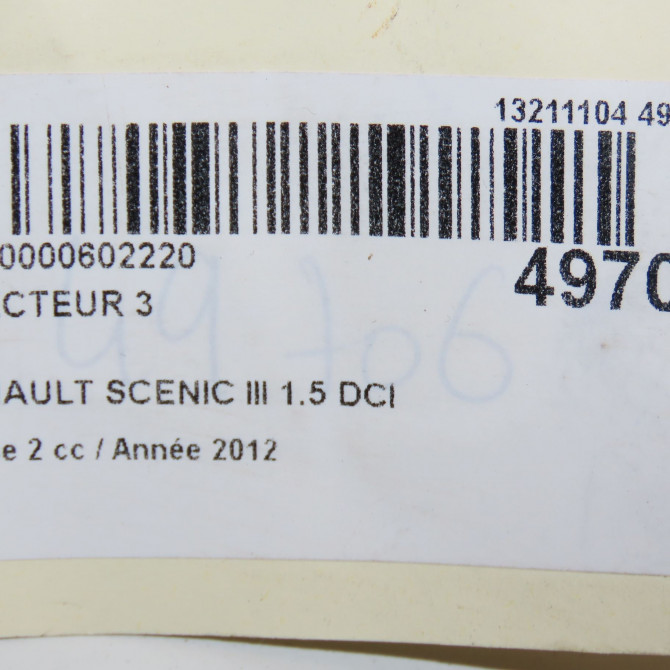 occasion RENAULT SCENIC III Phase 2 12-2011->03-2013 1.5 DCI 110ch 5