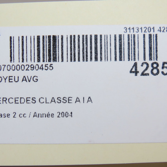 Moyeu avg occasion MERCEDES CLASSE A I Phase 2 03-2001->09-2004 A 170 CDI 1689810627 4