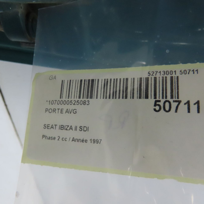 Porte avant gauche occasion SEAT IBIZA II Phase 2 05-1996->09-1999 SDI 6