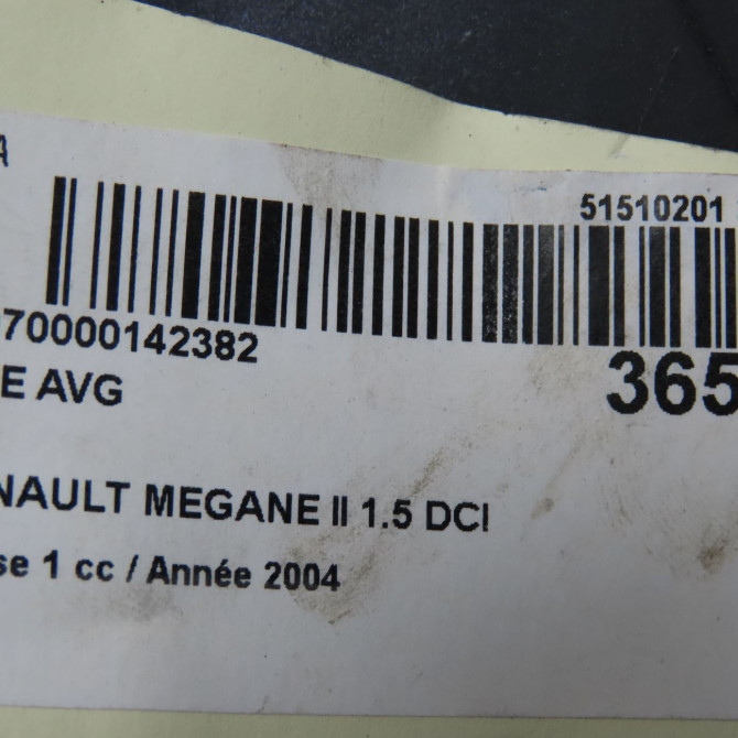 Aile avant gauche occasion RENAULT MEGANE II Phase 1 09-2003->12-2005 1.5 DCI 100ch 7701477186 5