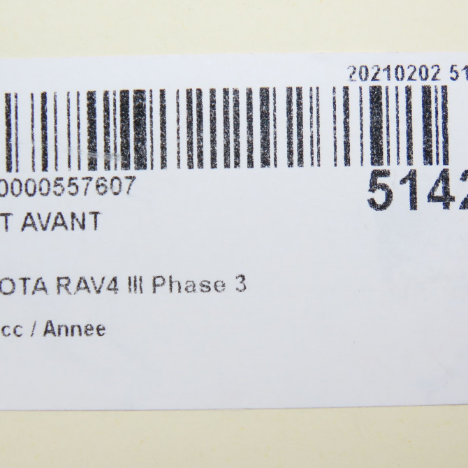 Pont avant occasion TOYOTA RAV4 III Phase 3 04-2010->01-2013 8