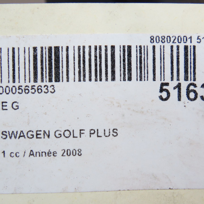 Phare gauche occasion VOLKSWAGEN GOLF PLUS Phase 1 03-2005->03-2009 1.9 TDI 105ch 5M1941005B 6