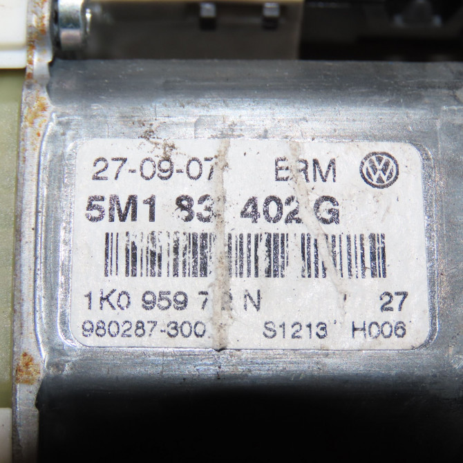 Mecanisme + moteur lève-glace avant droit occasion VOLKSWAGEN GOLF PLUS Phase 1 03-2005->03-2009 1.9 TDI 105ch 5M0837462 5