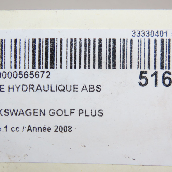 Unité hydraulique ABS occasion VOLKSWAGEN GOLF PLUS Phase 1 03-2005->03-2009 1.9 TDI 105ch 1K0614117JBEF 6