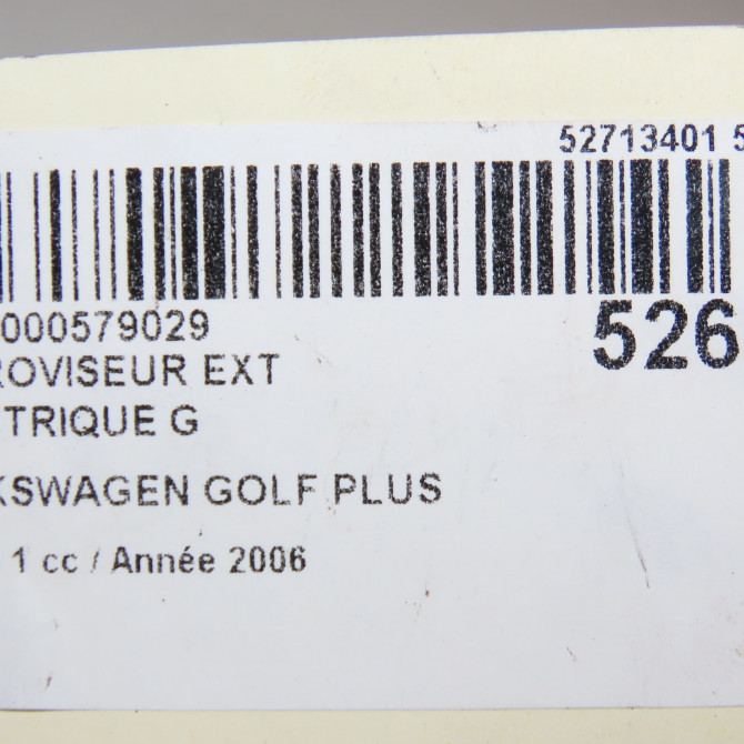 Retroviseur exterieur electrique gauche occasion VOLKSWAGEN GOLF PLUS Phase 1 03-2005->03-2009 1.9 TDI 105ch 5M1857507AT9B9 6