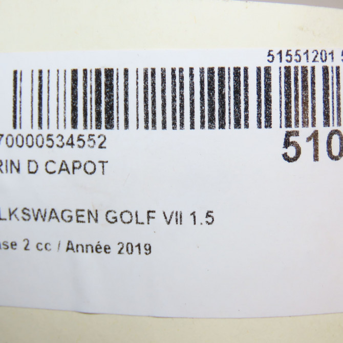 Verin d capot occasion  5G0823359A 4