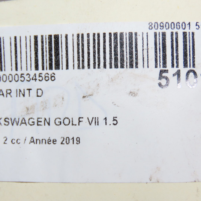 Feu arrière intérieur droit occasion  5G0945094AG 6