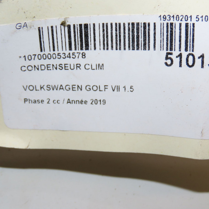 Condenseur clim occasion  5Q0816411BL 5