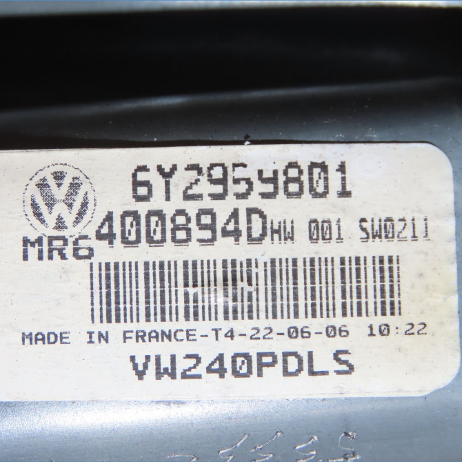 Mecanisme + moteur lève-glace avant droit occasion VOLKSWAGEN POLO IV Phase 2 05-2005->09-2009 1.4 TDI 70ch 6Q3837462J 5