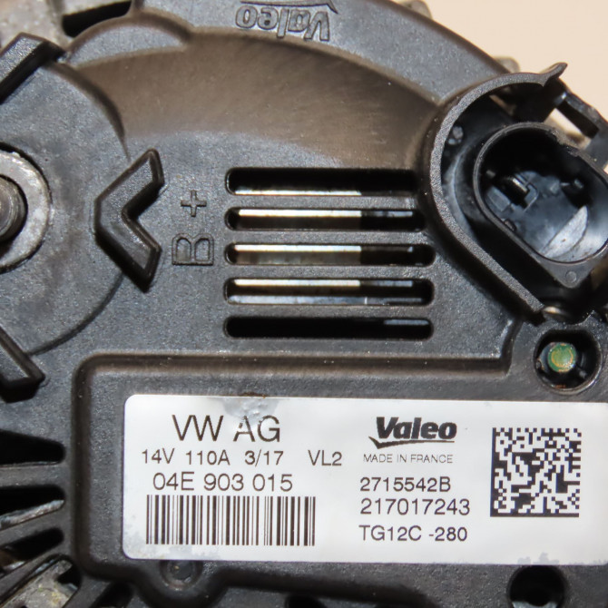 Alternateur occasion VOLKSWAGEN POLO V Phase 2 02-2014->... 1.2i 90ch 6