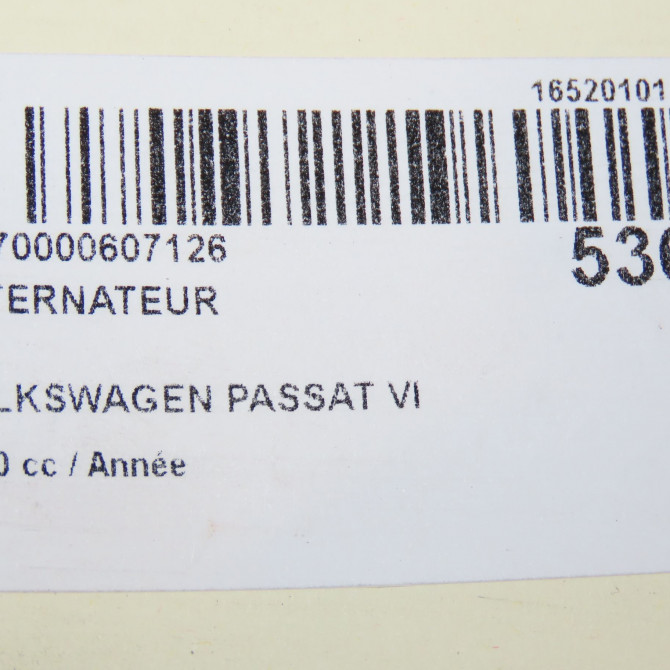 Alternateur occasion VOLKSWAGEN PASSAT VI Phase 1 10-2010->... 3L903024J 7