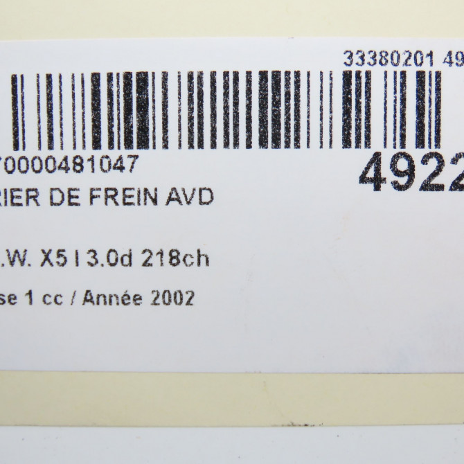 Etrier de frein avant droit occasion B.M.W. X5 I Phase 1 04-2000->12-2006 3.0d 218ch 34116773132 6