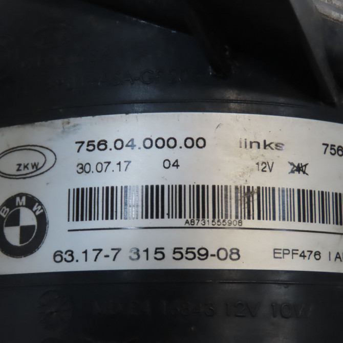 Phare antibrouillard avant gauche occasion B.M.W. SERIE 1 II phase 2 03-2015->... 114 D 95ch 63177315559 4