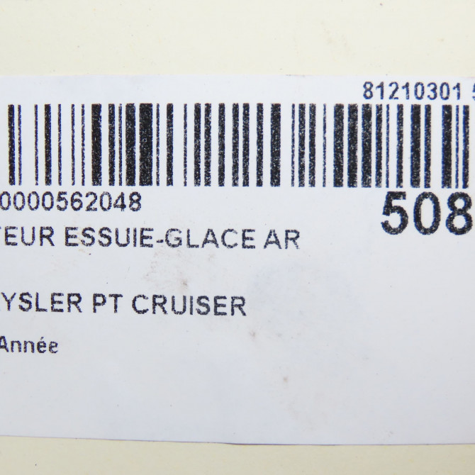 Moteur essuie-glace arrière occasion CHRYSLER PT CRUISER 4857931AD 5