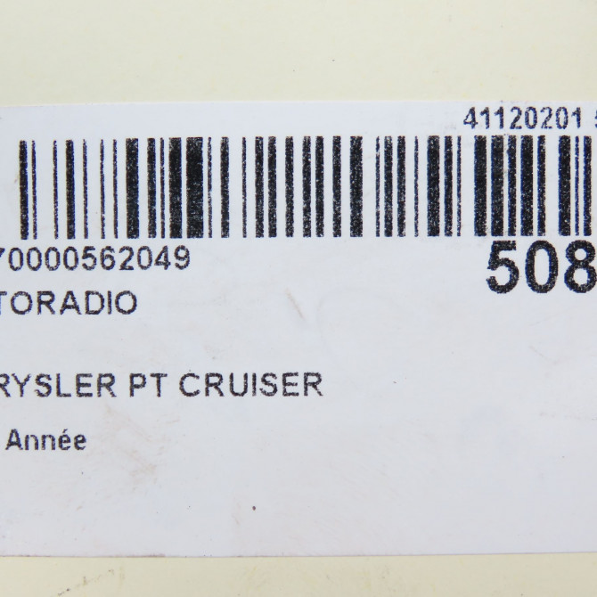 Autoradio occasion CHRYSLER PT CRUISER 5064119AA 5