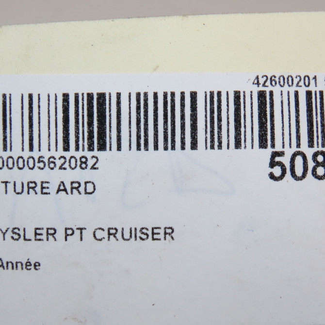 Ceinture arrière droite occasion CHRYSLER PT CRUISER UC791L8AC 6