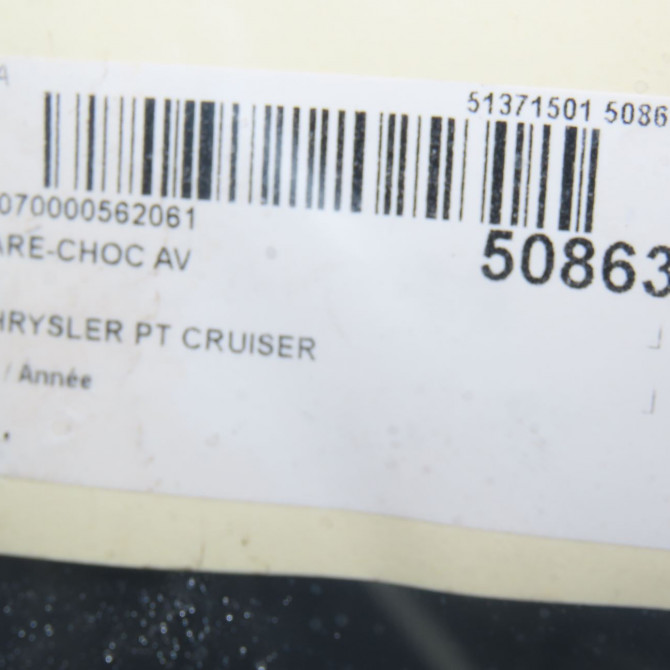 Pare-choc avant occasion CHRYSLER PT CRUISER 5093640AA 7