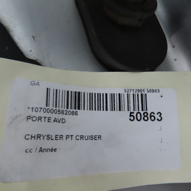Porte avant droite occasion CHRYSLER PT CRUISER 5103390AA 4