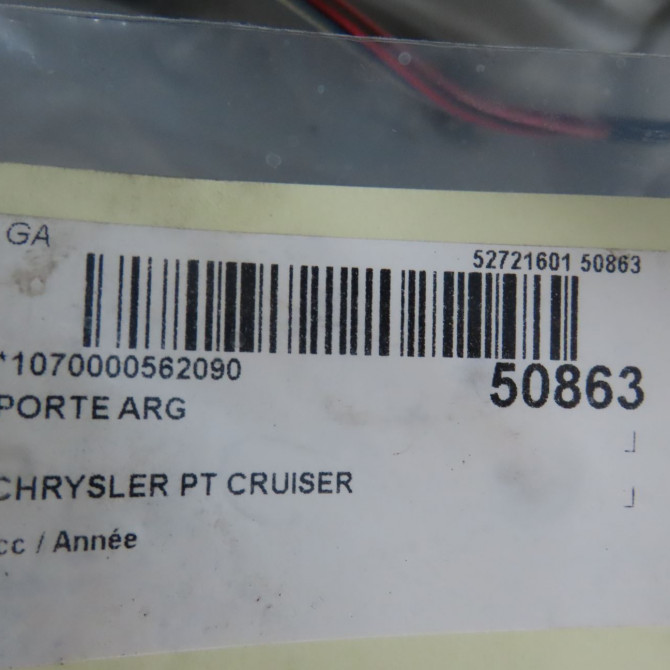 Porte arrière gauche occasion CHRYSLER PT CRUISER 4724833AI 6