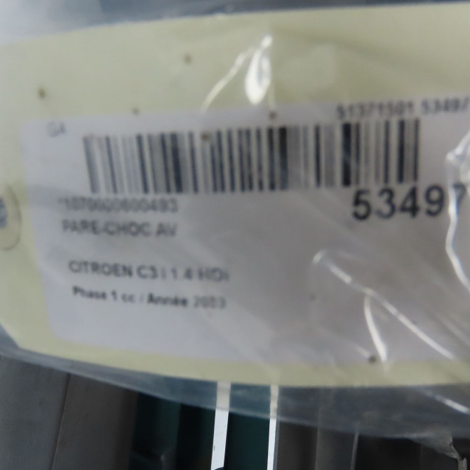 Pare-choc avant occasion CITROEN C3 I Phase 1 04-2002->10-2005 1.4 HDi 7401V2 7