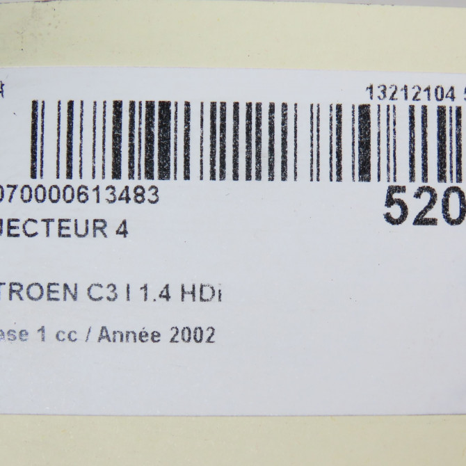 occasion CITROEN C3 I Phase 1 04-2002->10-2005 1.4 HDi 1980E7 6