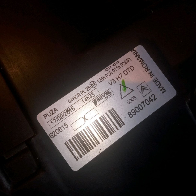 Phare droit occasion CITROEN C8 Phase 1 06-2002->... 2.0 HDI 109ch 620615 4