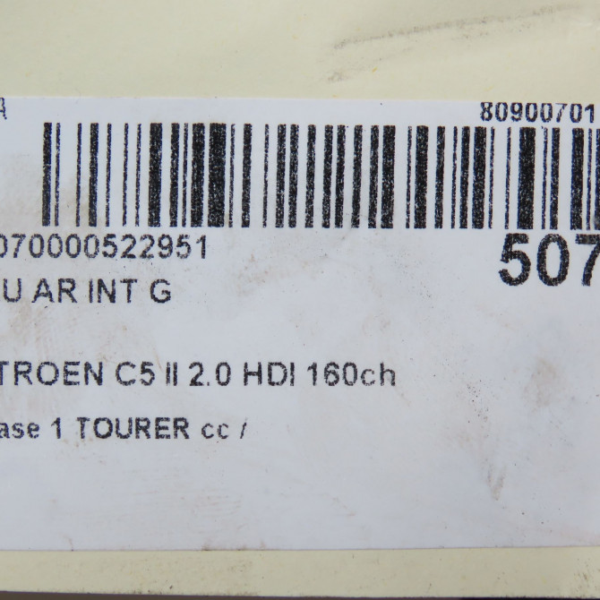 Feu arrière interieur gauche occasion CITROEN C5 II Phase 1 04-1995->04-1999 2.0 HDI 160ch 6350LW 6