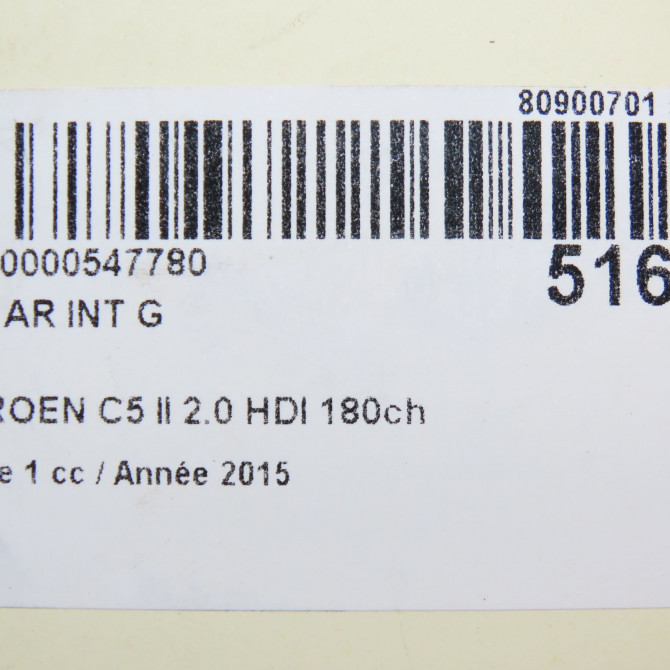 Feu arrière interieur gauche occasion CITROEN C5 II Phase 1 04-2008->... 2.0 HDI 180ch 6350LW 6