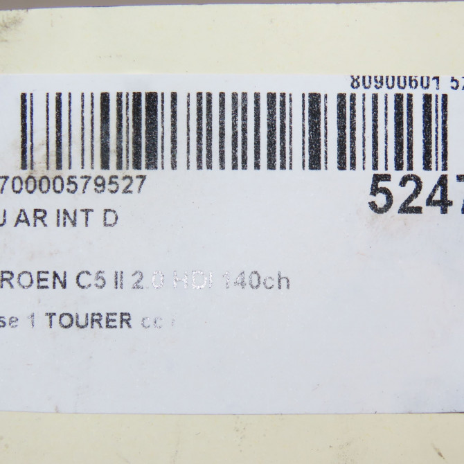 Feu arrière intérieur droit occasion CITROEN C5 II Phase 1 04-1995->04-1999 2.0 HDI 140ch 6351LW 6